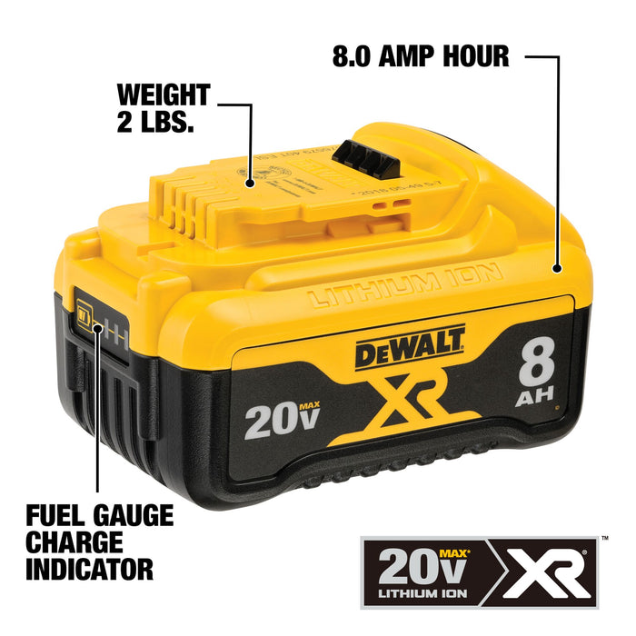 DeWalt 20V MAX XR Li-Ion Battery - 8.0Ah