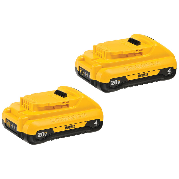 Dewalt 2PK 20V Max XR Compact Li-ion Battery - 4.0Ah