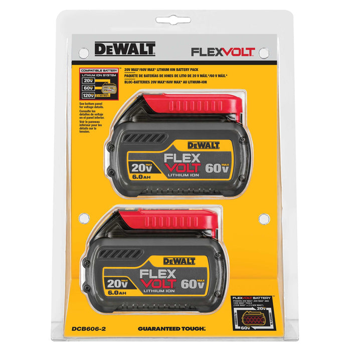 DeWalt 2PK 60V MAX FLEXVOLT Battery - 6.0Ah