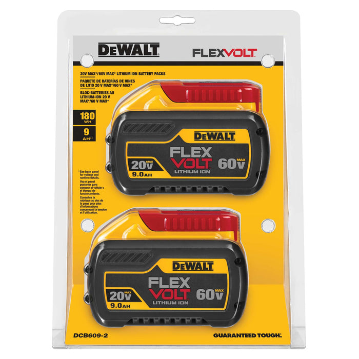 DeWalt 2PK 60V MAX FLEXVOLT® Battery - 9.0Ah