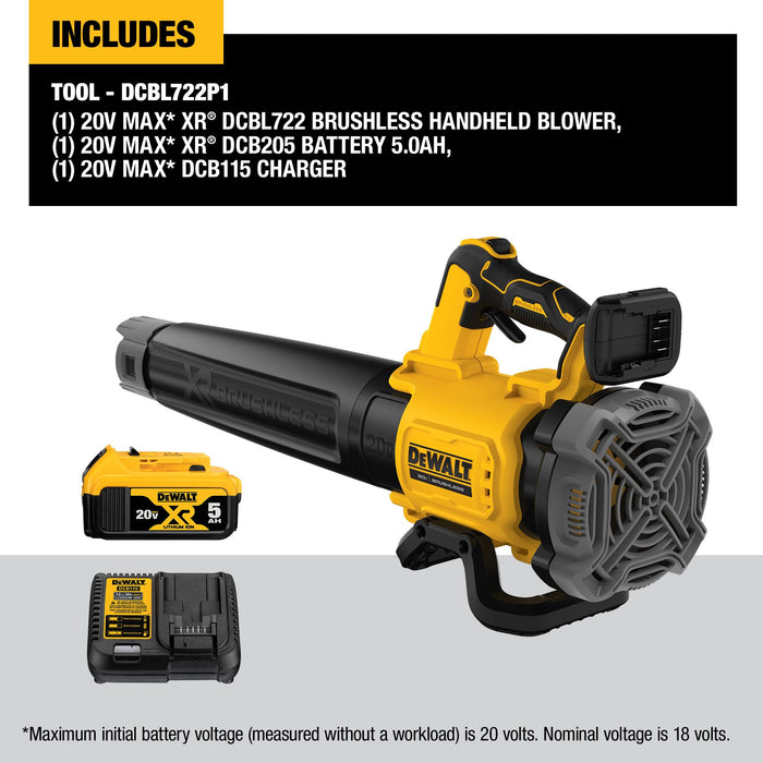 DeWalt 20V MAX XR® Brushless Cordless Handheld Blower Kit