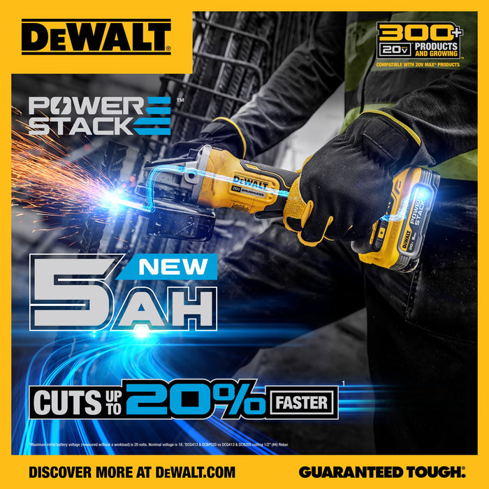 DeWalt 20V MAX POWERSTACK Li-Ion Battery - 5.0Ah