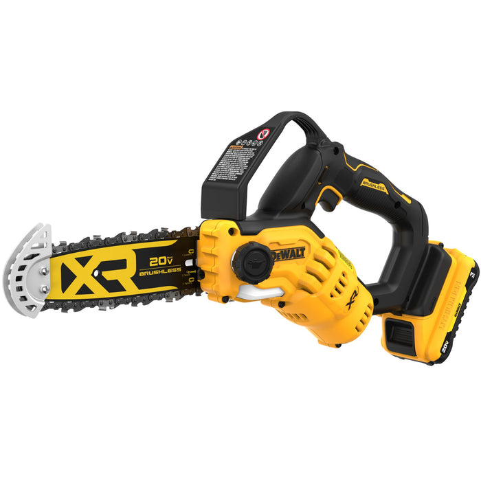 DeWalt 20V MAX XR® 8" Brushless Pruning Chainsaw Kit w/ 3Ah Battery