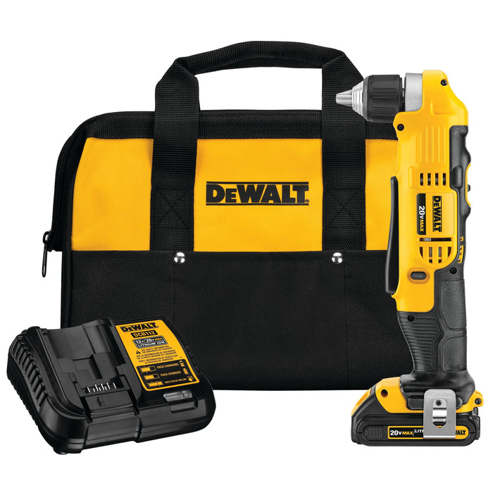 DeWalt 20V MAX 3/8" Right Angle Drill Kit