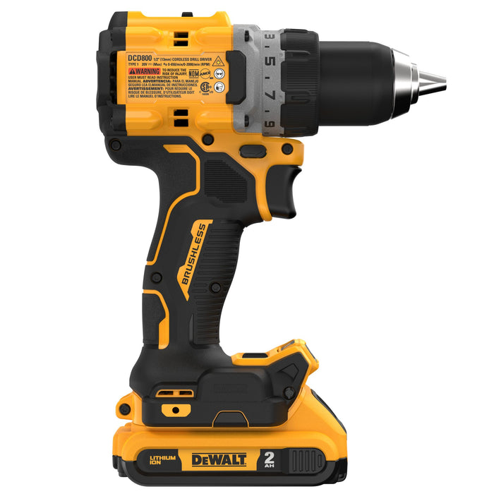 DeWalt 20V MAX XR® Brushless Cordless 1/2" Drill/Driver Kit