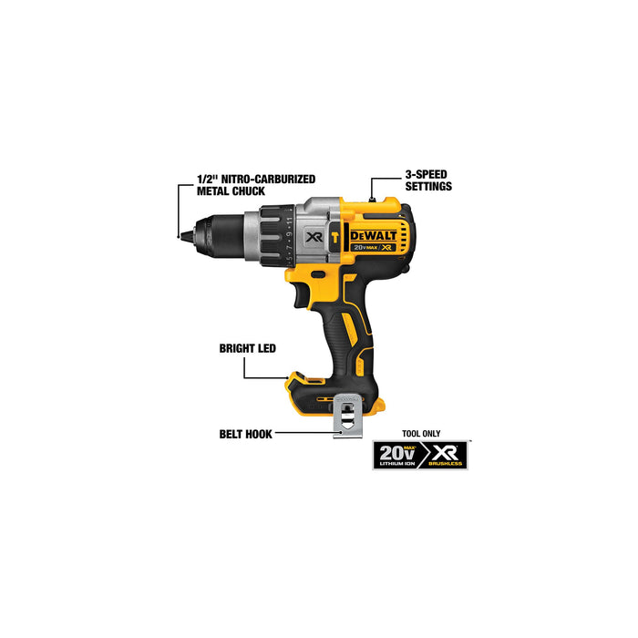 DeWalt 20V MAX XTREME™ 1/2" Cordless Brushless Hammer Drill Kit