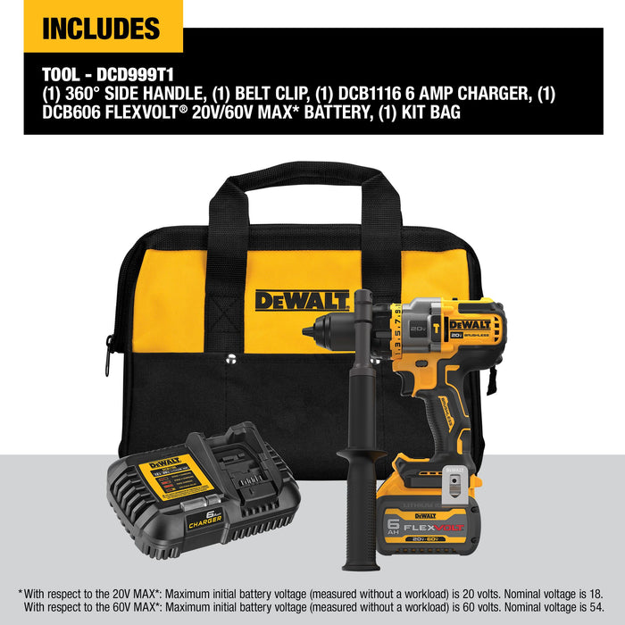 DeWalt 20V FLEXVOLT ADVANTAGE Brushless Premium Hammer Drill/Driver Kit