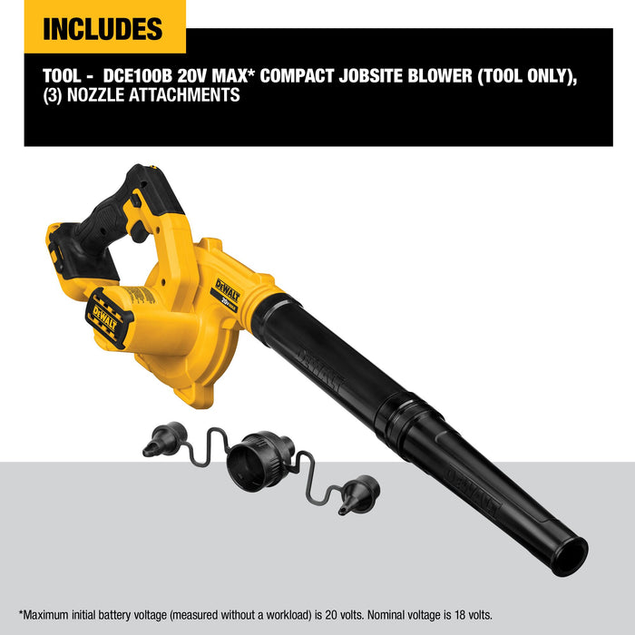 DeWalt 20V MAX Compact Jobsite Blower - Tool Only