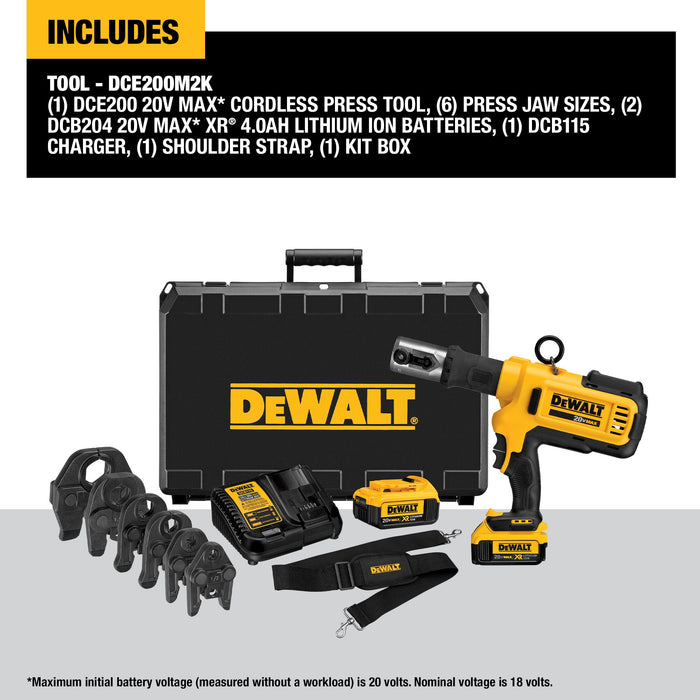 DeWalt 20V MAX Cordless Press Tool Kit w/ Jaws