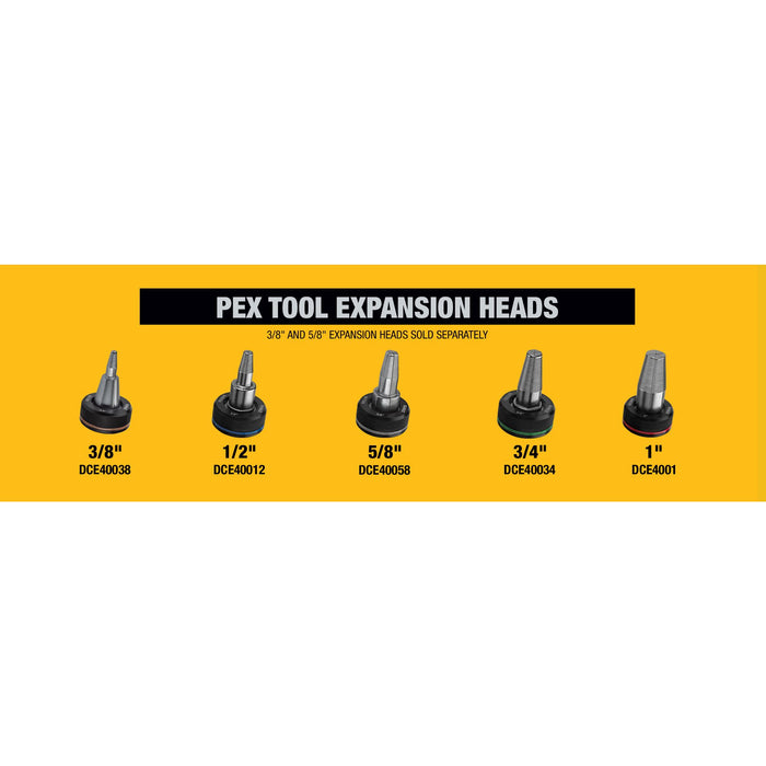 DeWalt 20V MAX 1" Cordless Pex Expander Kit