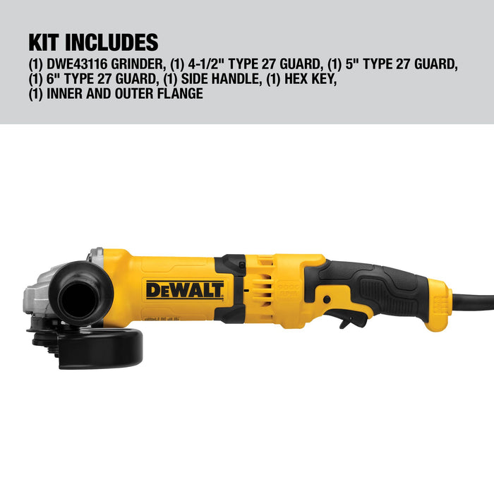 DeWalt 4-1/2" - 6" High Performance Trigger Switch Grinder