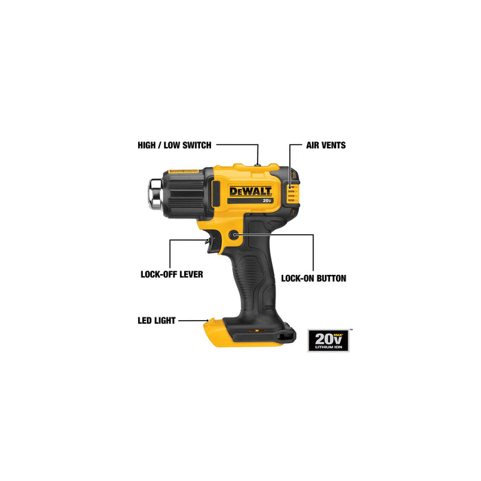 DeWalt 20V MAX Cordless Heat Gun - Tool Only