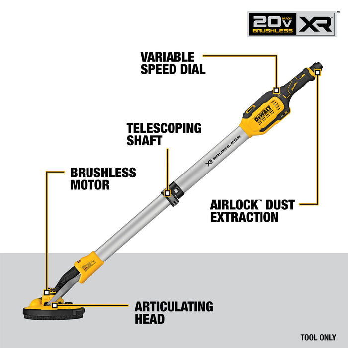 DeWalt 20V MAX Cordless Drywall Sander - Tool Only