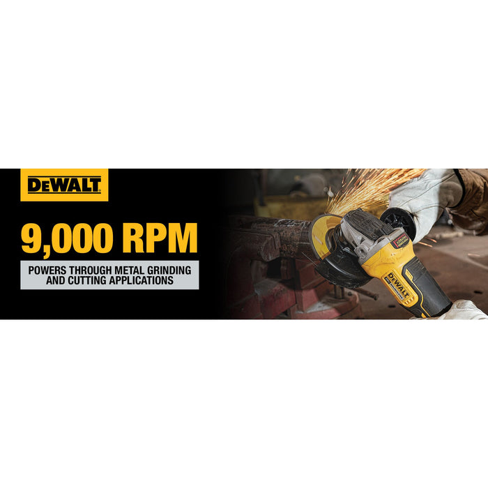 DeWalt 20V MAX XR® 4.5" Small Angle Grinder Kit w/ Kickback Brake