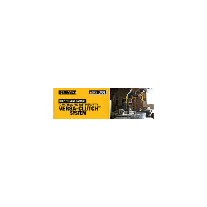 DeWalt 20V MAX XR® Versa-Clutch Adjustable Torque Screw Gun Kit