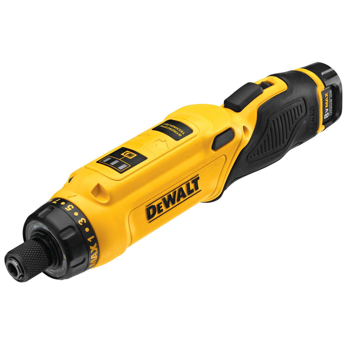 DeWalt 8V MAX Gyroscopic Screwdriver 1 Battery Kit