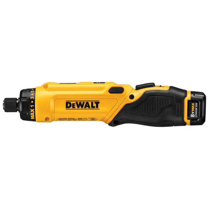 DeWalt 8V MAX Gyroscopic Screwdriver 1 Battery Kit