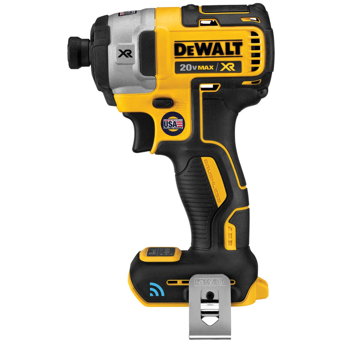 DeWalt 20V MAX XR® Brushless TOOL CONNECT™ 1/4" Impact Driver - Tool Only