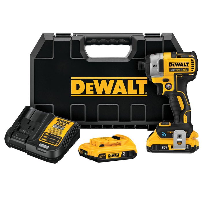 DeWalt 20V MAX XR® Brushless TOOL CONNECT™ 1/4" Impact Driver Kit