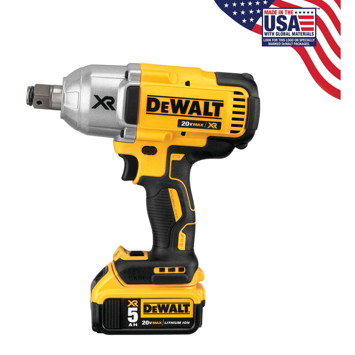 DeWalt 20V Brushless - 3/4" Impact Wrench Kit w/ Hog Ring (700 ft/lbs)