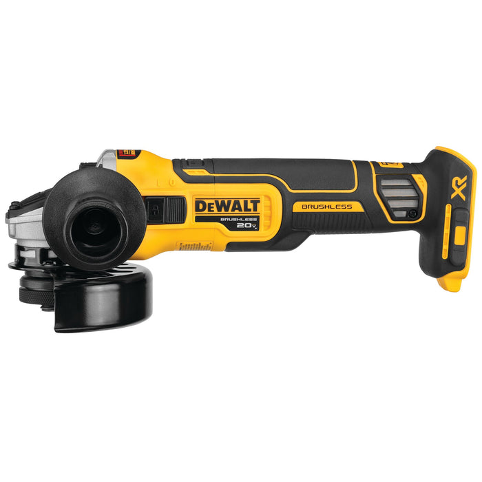 DeWalt 20V MAX XR 4.5" Slide Switch Small Angle Grinder w/ Kickback Brake - Tool Only