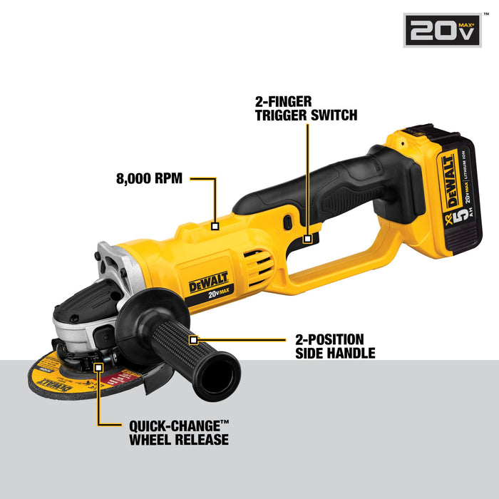 DeWalt 20V MAX Angle Grinder Tool Kit