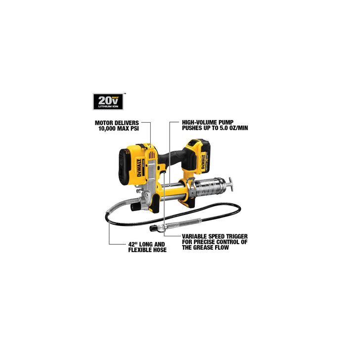 DeWalt 20V MAX Cordless Grease Gun Kit