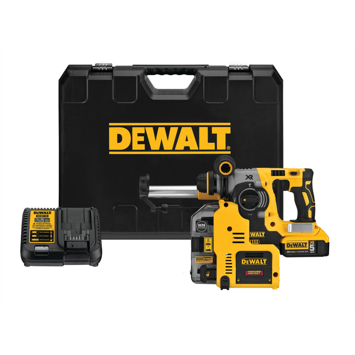 DeWalt 20V MAX XR® L-Shape 1" SDS Plus Rotary Hammer Kit w/ Onboard Dust Extractor