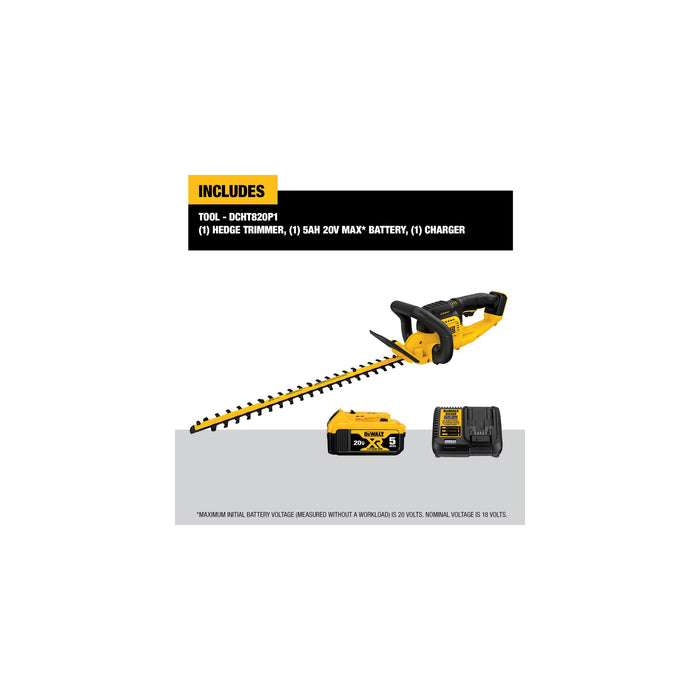 DeWalt 20V MAX 22" Hedge Trimmer Kit