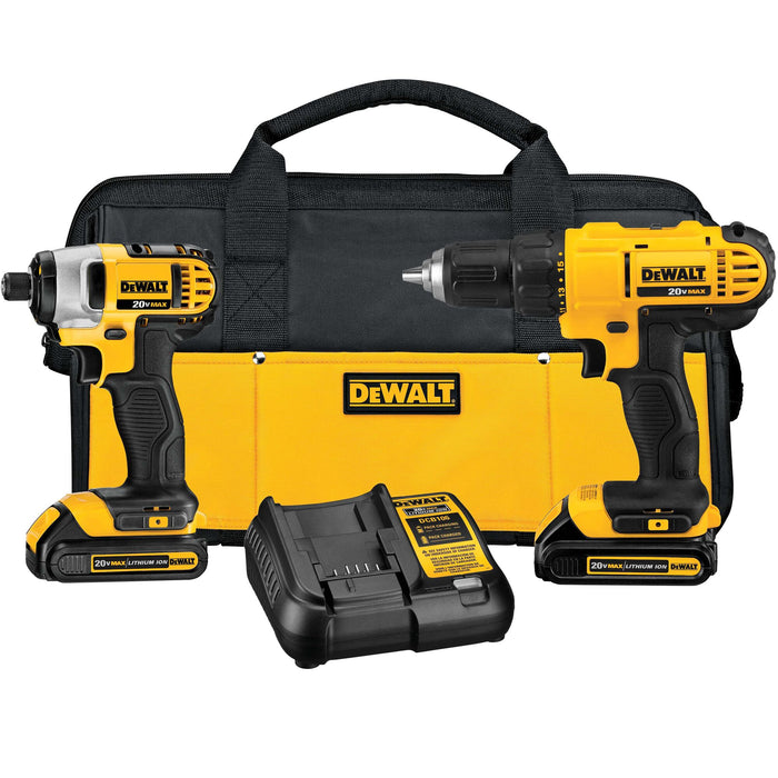 DeWalt 20V Li-Ion Compact Drill & Impact Kit (DCD771 + DCF885)