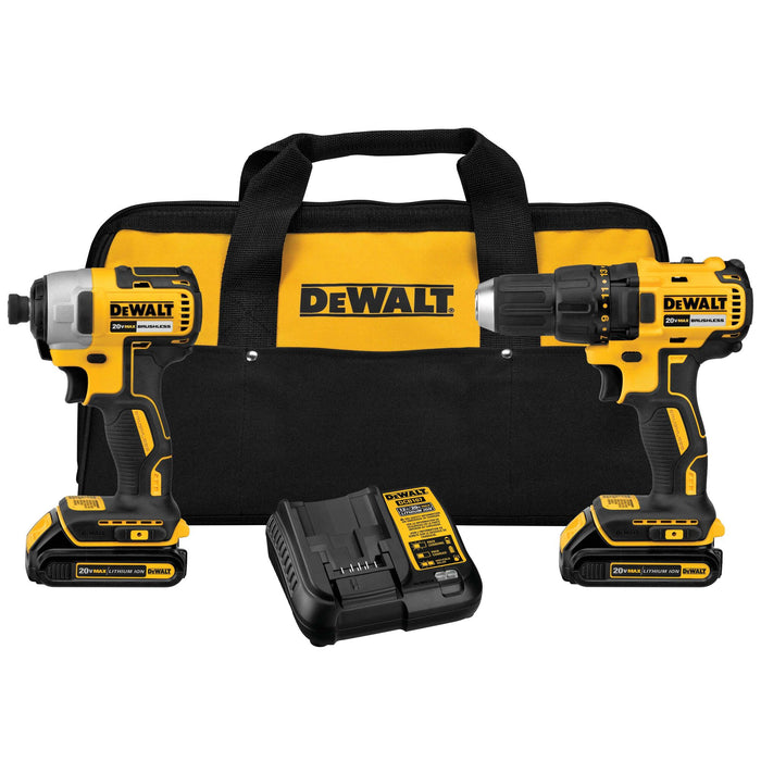 DeWalt 20V MAX Compact Brushless Drill/Driver & Impact Driver Combo Kit