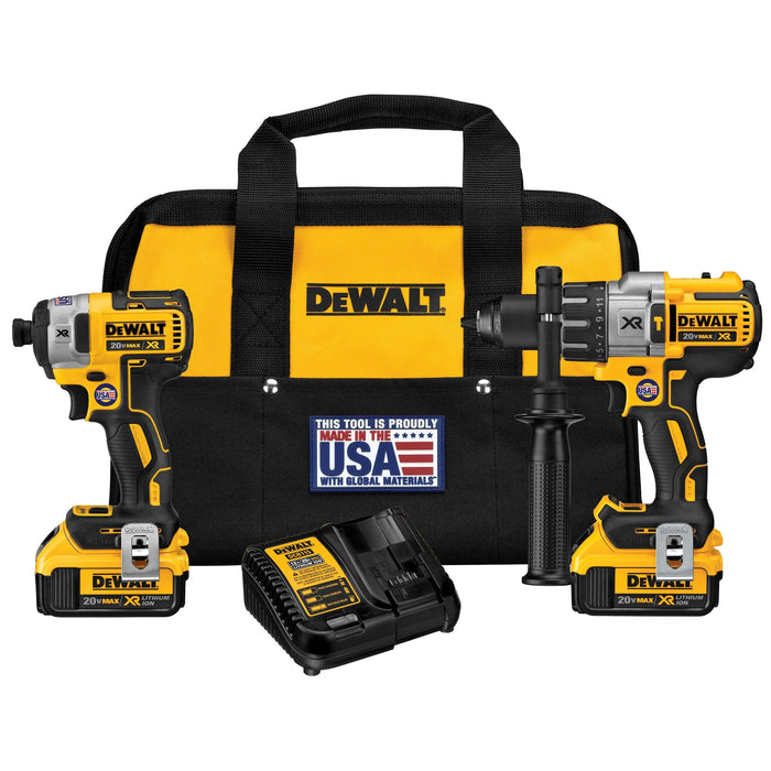 DeWalt 20V MAX XR Brushless 4 Ah Hammer Drill/Impact Kit