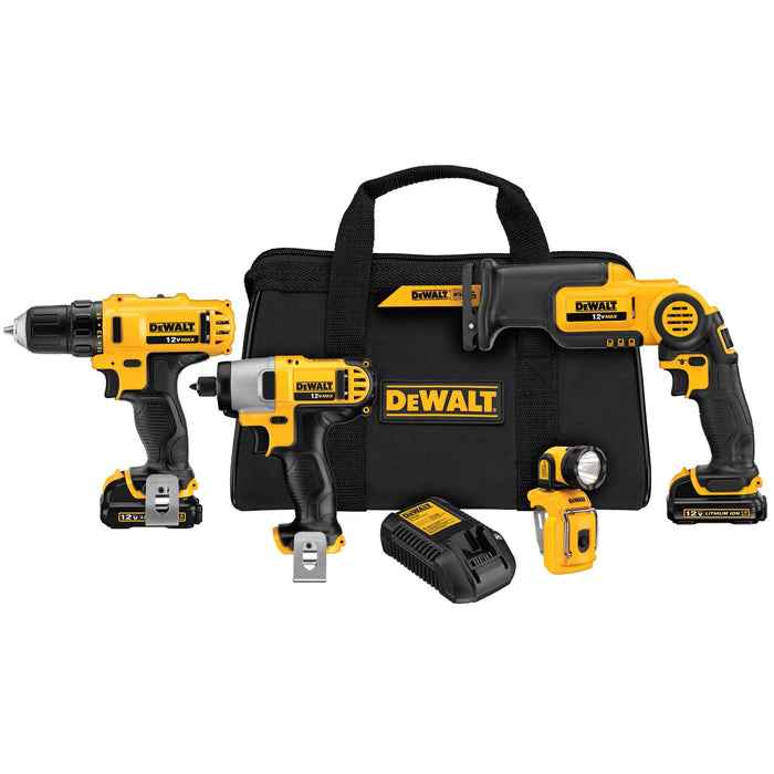 DeWalt 12V MAX Drill 4-Tool Combo Kit