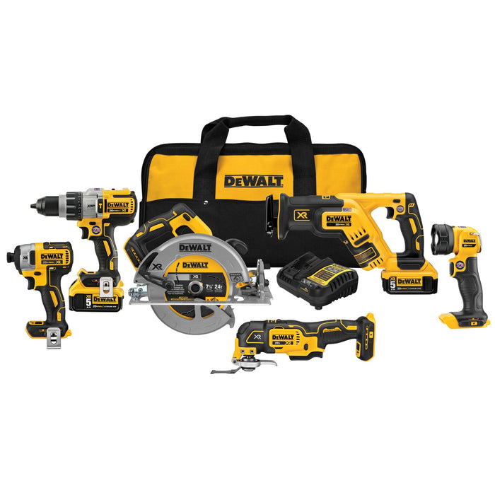 DeWalt 20V MAX XR Brushless 6-Tool Combo Kit