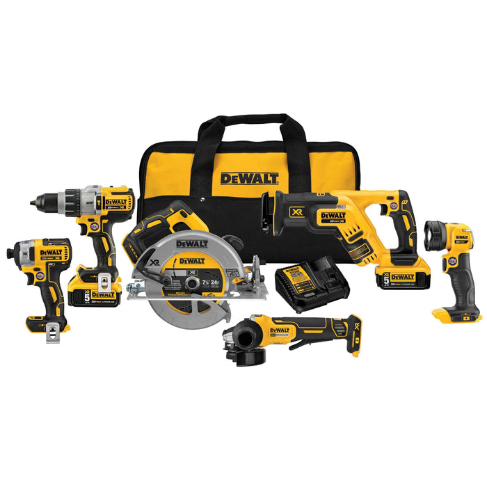 DeWalt 20V MAX XR Brushless Cordless 6-Tool Combo Kit