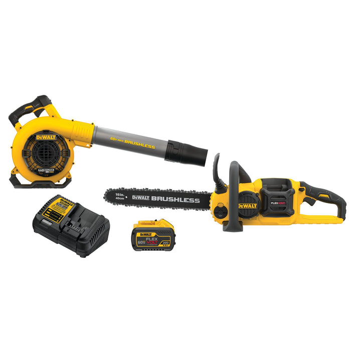 DeWalt FLEXVOLT™ 60V MAX CHAINSAW and Blower Combo Kit