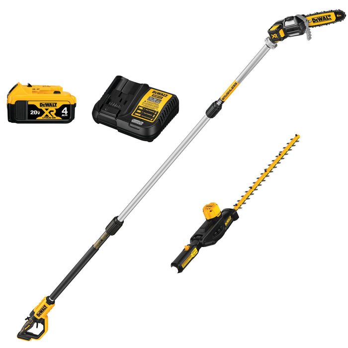 DeWalt 20V MAX Cordless Pole Saw & Pole Hedge Trimmer Combo Kit