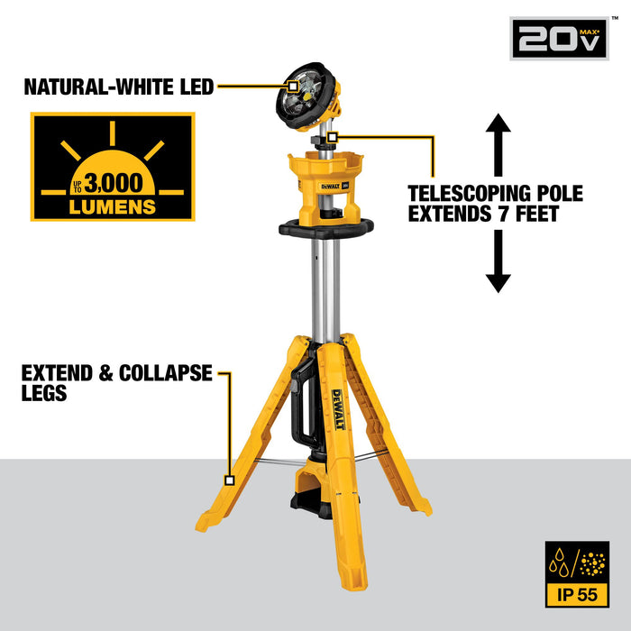 DeWalt 20V MAX Cordless Tripod Light Kit