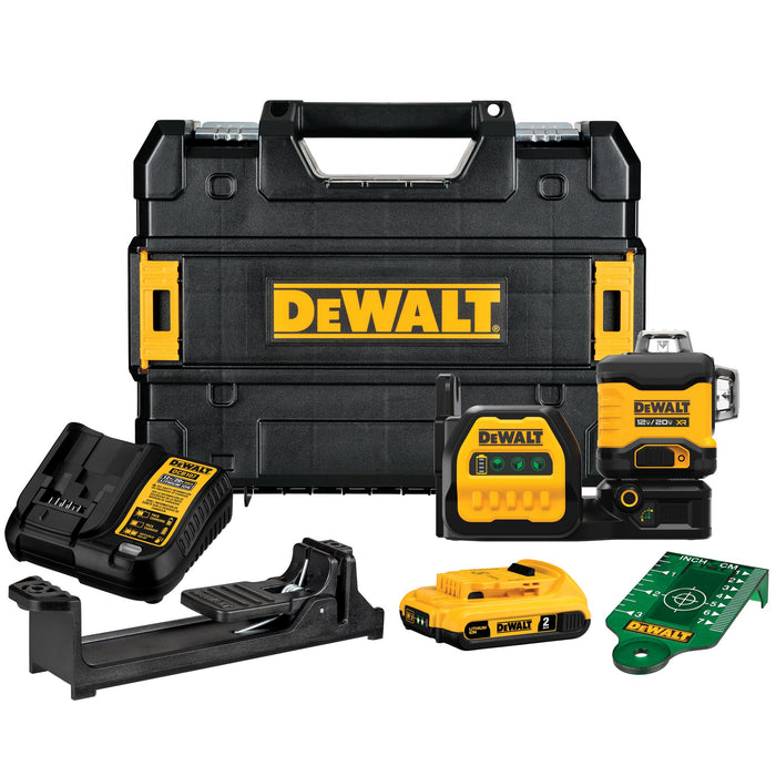 DeWalt 20V 3 x 360 Green Laser Kit