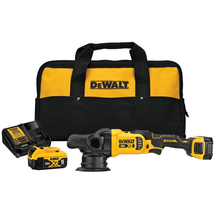 DeWalt 20V MAX XR® 5" Cordless Variable-Speed Random Orbit Polisher Kit