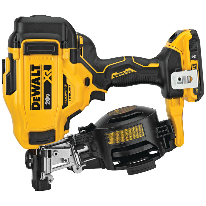 DeWalt 20V MAX 15° Cordless Coil Roofing Nailer Kit