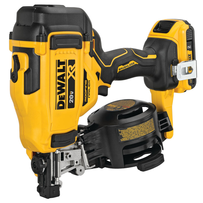 DeWalt 20V MAX 15° Cordless Coil Roofing Nailer Kit