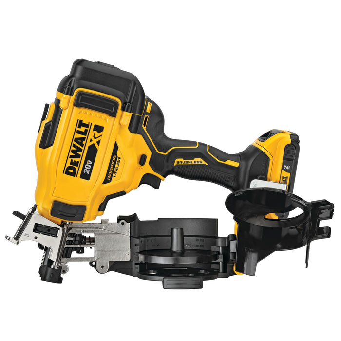 DeWalt 20V MAX 15° Cordless Coil Roofing Nailer Kit