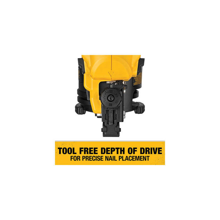 DeWalt 20V MAX 15° Cordless Coil Roofing Nailer Kit