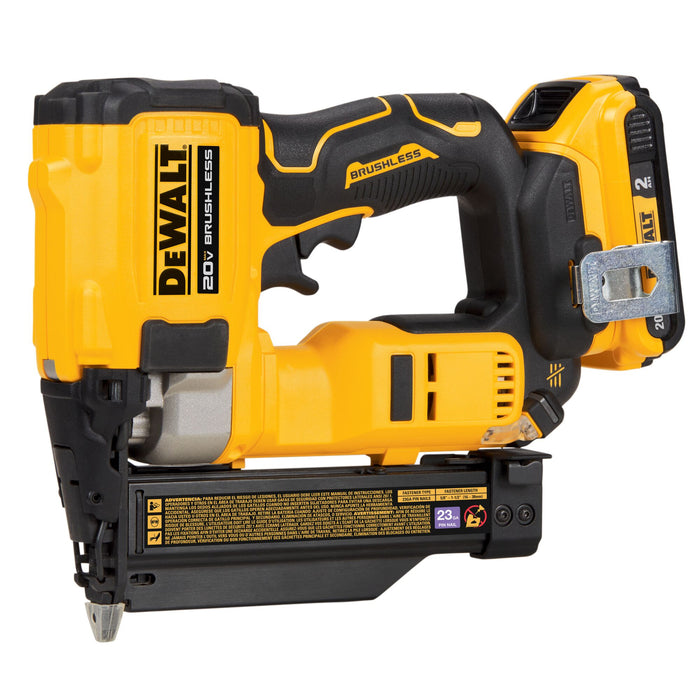 DeWalt 20V MAX Brushless Cordless 23 Gauge Pin Nailer Kit