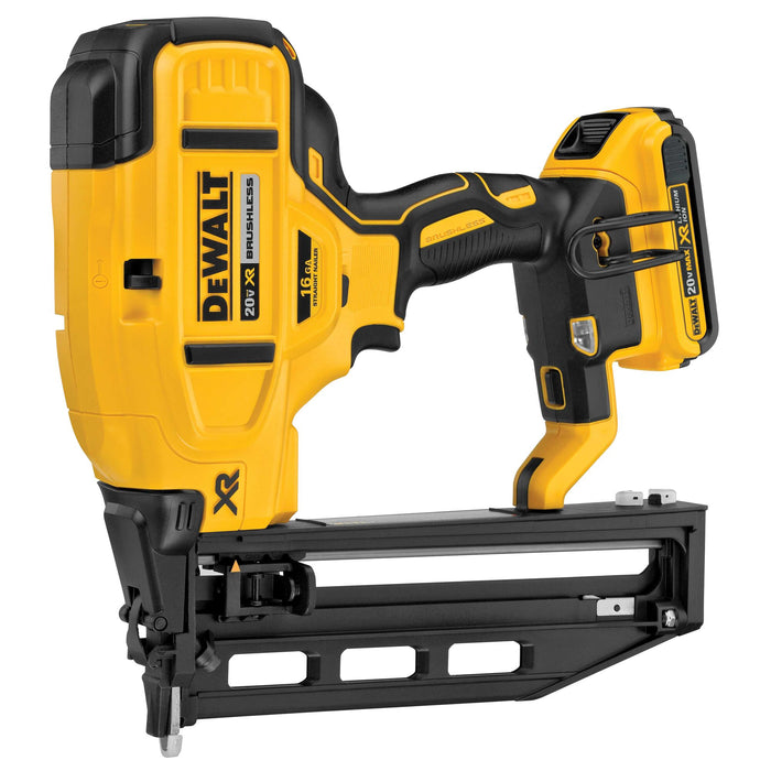 DeWalt 20V MAX XR 16 Gauge Cordless Straight Finish Nailer Kit