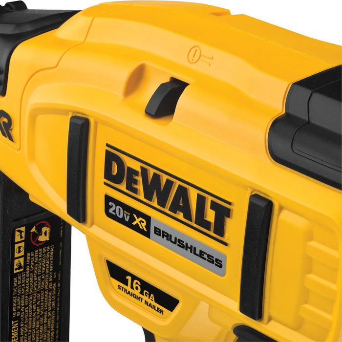 DeWalt 20V MAX XR 16 Gauge Cordless Straight Finish Nailer Kit