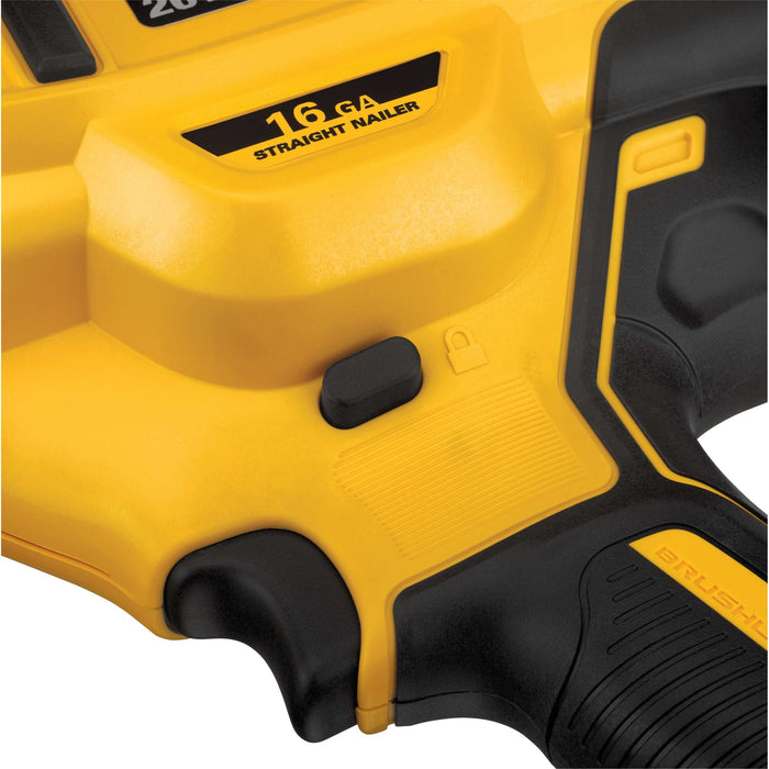 DeWalt 20V MAX XR 16 Gauge Cordless Straight Finish Nailer Kit