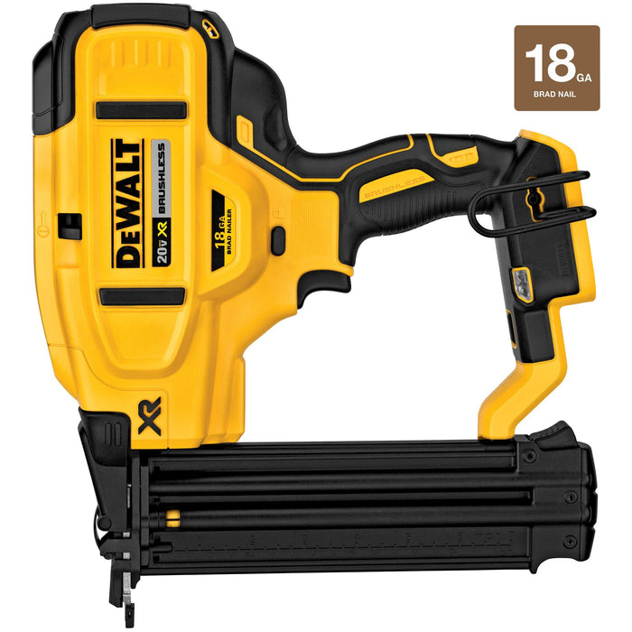 DeWalt 20V MAX XR® 18 Gauge Cordless Brad Nailer - Tool Only