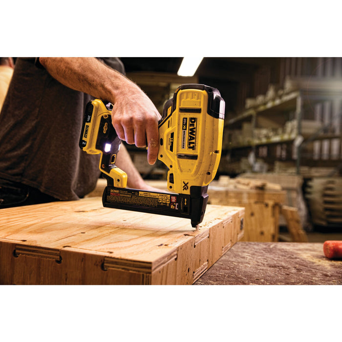 DeWalt 20V MAX XR® 18 Gauge Cordless Narrow Crown Stapler - Tool Only